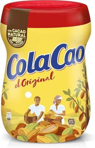 Nutrexpa Cola Cao Original Kakaopulver 390g - Beliebtes Kakaopulver für schokoladigen Genuss, ideal zum Mixen mit Milch oder Wasser, perfekt für die ganze Familie.