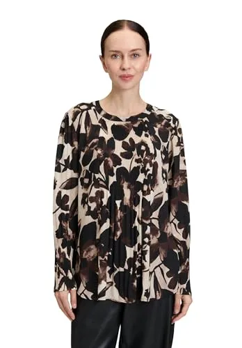 Schlupfbluse BETTY BARCLAY – Elegante Damenbluse mit Plissee - Blusen, figurumspielend und leicht, ideal für Freizeitlooks. Die langarm Schlupfbluse begeistert mit raffinierten Plissee-Details und floralem Design.