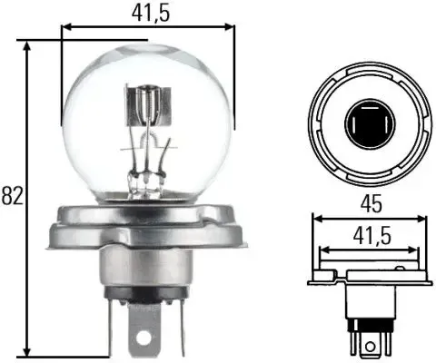 Hella Glühlampe, Hauptscheinwerfer STANDARD 8GD 002 088-071 von Hella