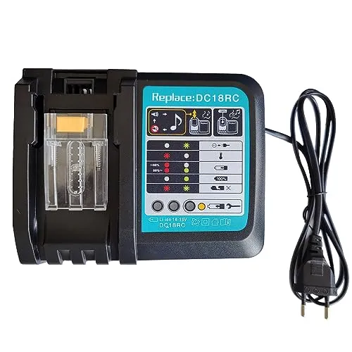 aunstarwei DC18RC 18V Schnell-Ladegerät für Makita Batterien
