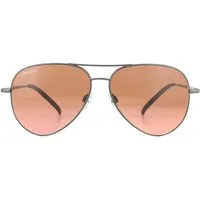 Serengeti Lunettes De Soleil Carrara 8453 Mat Sombremétal Mineral Pilotes Divers Brun Dégradé