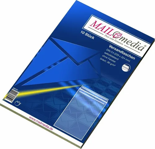 Elepa Versandtasche Versandtaschen C4 90g/qm selbstklebend braun VE=10 Stück (25 Stück)