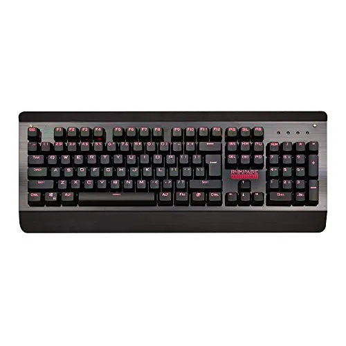 Produktbild R4MPAGE RP-10000 Professionelle Mechanische USB Gaming Tastatur mit roter Hintergrundbeleuchtung und mehreren Lauflichtmodis