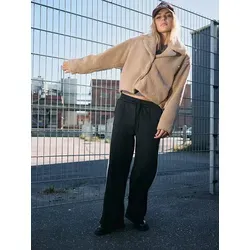 Noisy may Plüschjacke NMNATI CROP TEDDY JACKET FWD NOOS in beige von Noisy May