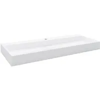 Produktbild vidaXL Waschbecken 120 x 46 x 11 cm aus Mineralguss in Weiß