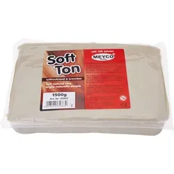 Meyco Soft-Ton 1.5 kg Modelliermasse für kreative Projekte Natur - Beige