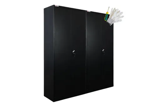 PROREGAL Flügeltürenschrank ELEPHANT 2er Set – 180x80x40cm, abschließbar, robust