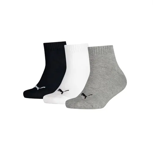 PUMA Kids' Quarter Socks 3 pack in grau von PUMA