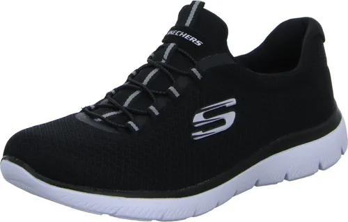 Skechers Damen Summits Sneaker, Black White, 39 EU - Damen-Sneaker mit flexibler und abriebfester Außensohle für vielseitigen Einsatz und optimalen Tragekomfort. Ideal für Alltag und Freizeit.