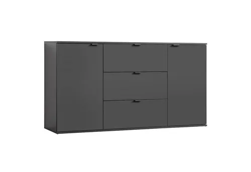 mokebo Sideboard Die Elegante - Hochwertige Kommode mit Schubladen & Fächern - Sideboard, gefertigt in Deutschland mit beständiger Melaminbeschichtung und edlen Metallgriffen. Bietet vielseitigen Stauraum und passt perfekt zu jedem Einrichtungsstil.
