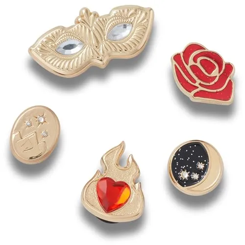 Crocs Gold Magic Unisex-Schuhanhänger, mehrfarbig, Einheitsgröße, 5 Stück, mehrfarbig, Einheitsgröße