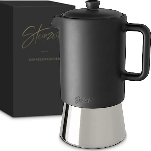 Steinzeit Design Espressokocher aus Keramik (300ml)