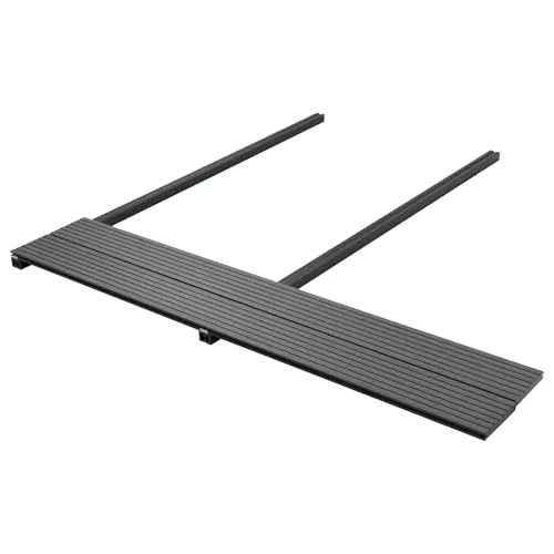 vidaXL Terrassendielen Set 90 Stück, grau, WPC, robuster Outdoor-Boden für stilvolle Terrassen - Modernes WPC Terrassendielen-Set für Außenbereiche. Wetterfest und langlebig, ideal für Terrassen und Balkone. Einfache Installation dank Zubehör-Set, perfekt für kreative DIY-Projekte.