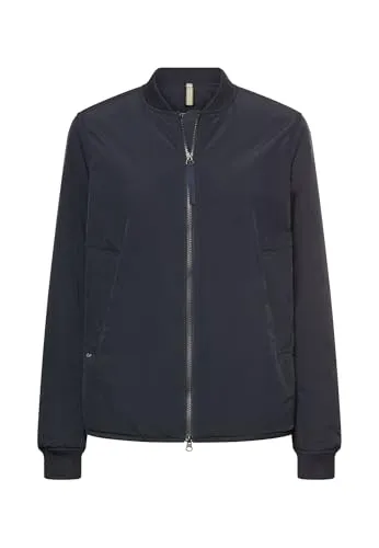 camel active Damen Jacke mit 2-Wege-Reißverschluss Navyblau von camel active
