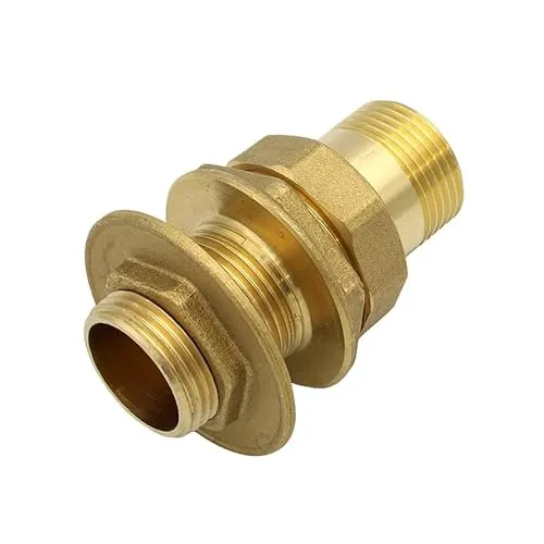 Stabilo-Sanitaer Wanddurchführung DN25 1 Zoll Messing Durchführung Tankverschraubung Regentonnendurchführung Behälteranschluss Tank Regentonne Behälter