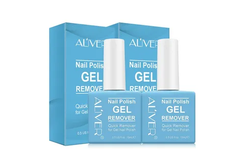 ALIVER Nagellackentferner Remover Gellack Entferner Gel Nail Polish Aliver, 2-tlg.
