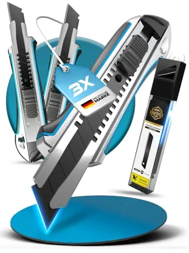 Cuttermesser Profi Set (Alu Gehäuse)