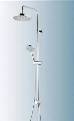 Schulte Duschmaster Rain III D969272 - Luxuriöse Duschsäule mit Umsteller und Messinkopfbrause - Kategorie: Duschbrausen & -köpfe, bietet ein luxuriöses Duscherlebnis mit einem eleganten Design und flexibler Umstellung.
