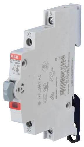 ABB E217-16-10C Leuchttaster Rot 16A - Schutzschalter- & Sicherungszubehör, ideal für die Signalisation von Anlagen-Zuständen mit wartungsfreier LED und vielseitigem Einsatz in Industrie und Gebäudetechnik.