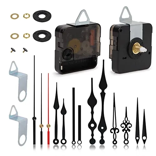 Geräuschloses Uhrwerk Set mit 5 Zeiger-Sets