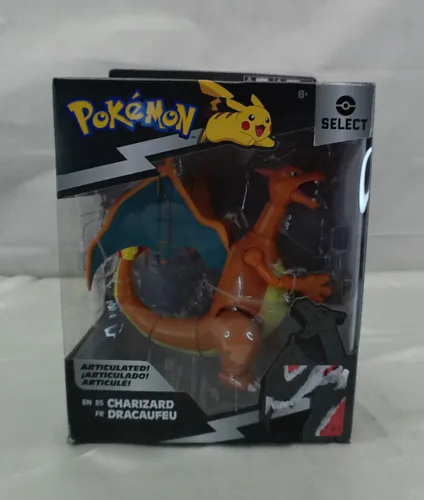 Pokémon 25. Jubiläum Select Figur - Glurak (15cm) - Spielfigur von Glurak, 15 Artikulationspunkte und hohe Detailgenauigkeit für epische Pokémon Kämpfe. Feiere 25 Jahre Pokémon mit dieser beeindruckenden Figur!