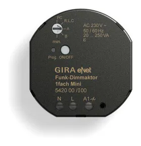 Gira 542000 Funk Dimmaktor Mini 20 250 VA eNet von Gira