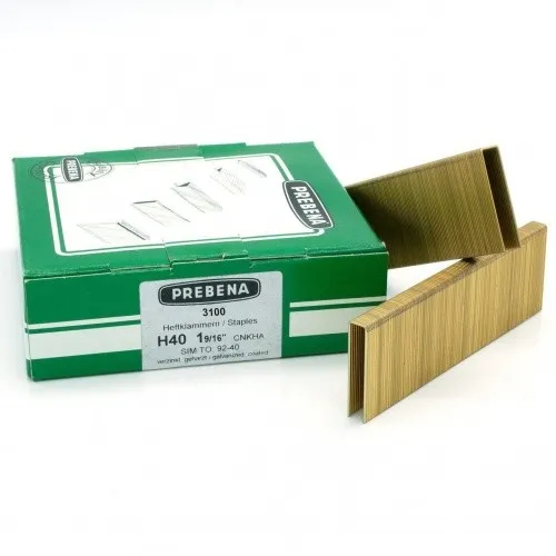 Prebena Heftklammern H40CNKHA - 3.100 Stück für maximale Effizienz - Tackerklammern in neuer VPE, ideal für Büro und Handwerk, sorgen für zuverlässigen Halt und sind kosteneffizient.