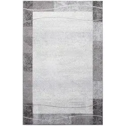 Novel Läufer Hellgrau 80x330 cm - Teppiche & Böden, eleganter und pflegeleichter Teppichläufer, geeignet für Fußbodenheizung und Oeko-Tex® zertifiziert.