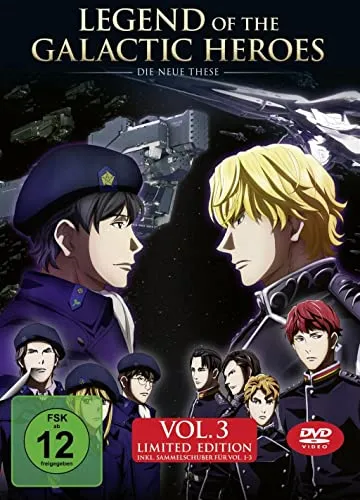 Legend of the Galactic Heroes: Die Neue These Vol.3 + Sammelschuber [Limited Edition] - Filme, exklusive Limited Edition mit Sammelschuber für Fans der epischen Sci-Fi-Serie, geeignet für Zuschauer ab 12 Jahren.
