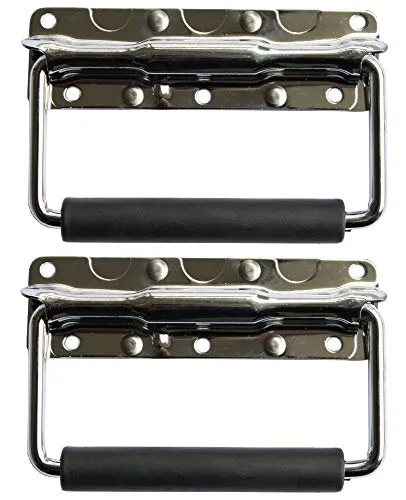 2x Klappgriff zum Aufsetzen Griff Koffer Case Rack Kiste Tragegriff Boxengriff