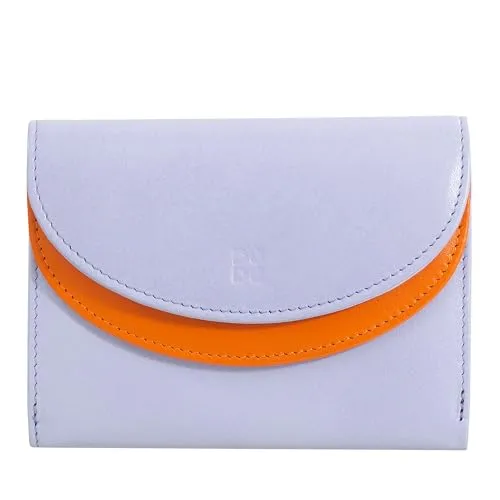 DUDU Damen-Geldbörse Echtleder RFID in Provence Lilac in orange von Dudu