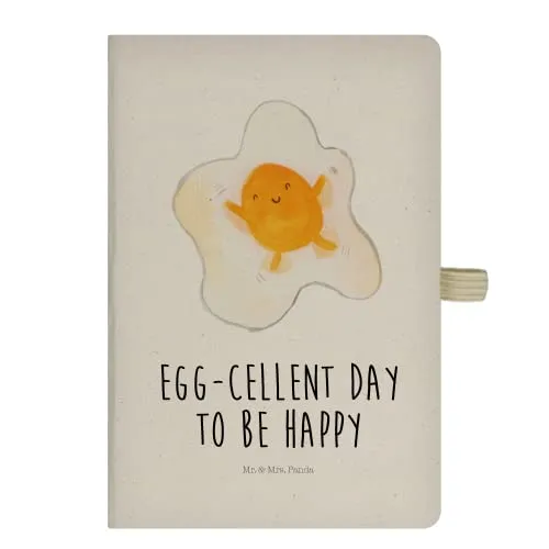 Mr. & Mrs. Panda Journal Spiegelei Ei - Geschenk, Schön, Lustige Sprüche, Glücklich, notizbuch, Kladde, Reisetagebuch, Tag, Tagebuch, A5, Liebe