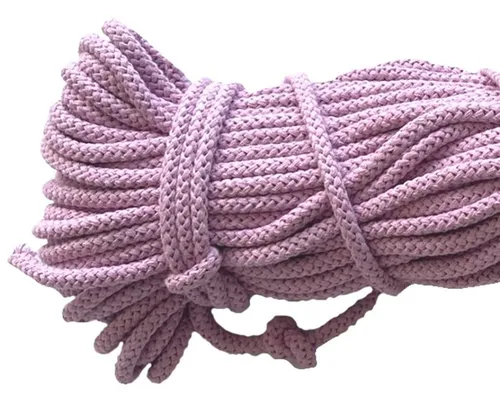 Mississhop Kordel 100 m / Ø 5 mm / Ø 3 mm Baumwollkordel Seil Kordel 100 % Baumwolle