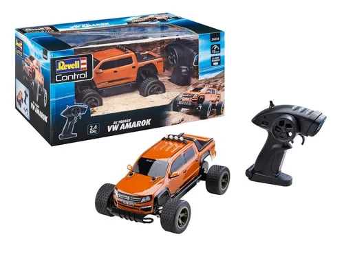 Revell Truggy Amarok RC Modellauto Elektro 2,4 GHz - RC-Modelle mit VW Amarok Lizenz, robustem Karosseriegehäuse und 15 Minuten Fahrzeit – ideal für Teenager und Modellbau-Enthusiasten.