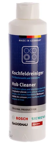 Bosch Glaskeramikreiniger für Kochfelder aus Keramik, Induktion und Edelstahl - Kochfeldreiniger, ideal für die schonende Reinigung von Glaskeramik- und Induktionskochfeldern sowie Edelstahloberflächen.
