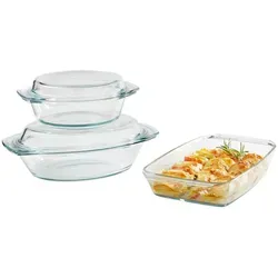 Homeware Profession. Auflaufformenset, Klar, Glas, Kochen, Auflaufformen