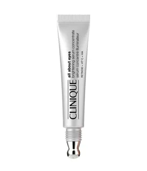 CLINIQUE All About Eyes Brightening Serum 10 ml - Augenserum zur sofortigen Aufhellung der Augenpartie, mildert dunkle Augenringe und verbessert die Hautstruktur mit kühlendem Applikator. Dermatologisch getestet und parfumfrei.