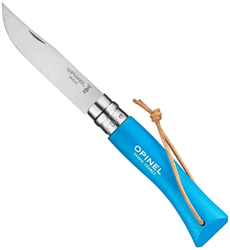 Opinel Erwachsene Taschenmesser No.7 COLORAMA, blau, No.7, 254485