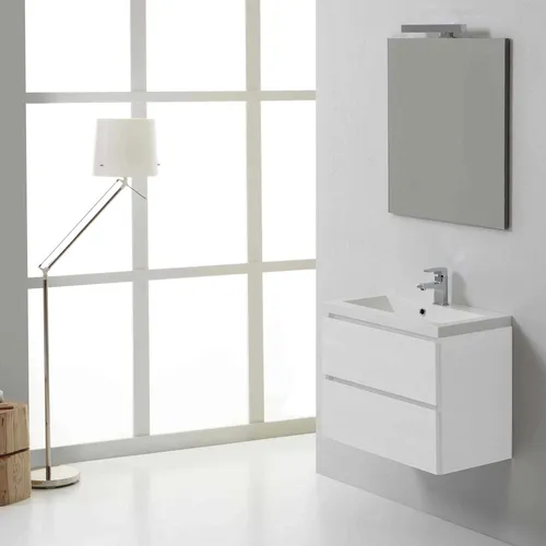 Manhattan Unterschrank mit Waschbecken und Spiegel, 60 x 39 cm