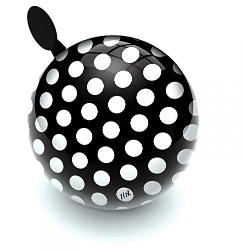 Liix Mini Ding Dong Fahrradklingel Polka Big Dots weiß