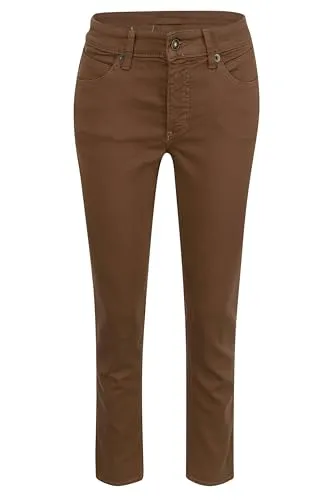 MAC Melanie Bison Brown PPT 5040-00-0389 277R W46 L32 Damen-Jeanshosen - Robuste Damen-Jeans aus 10oz Denim für optimale Haltbarkeit, kombiniert mit deutscher Konfektionsweite und Inch-Längen für perfekten Sitz und hohen Tragekomfort.