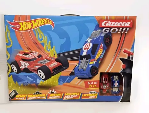 Carrera® GO!!! Hot Wheels™ Rennbahn Set mit Sprungchance