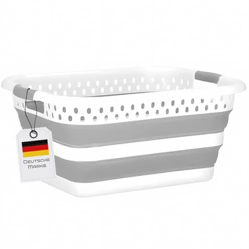 König Design Wäschekorb faltbar in grau von König Design