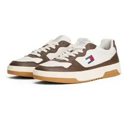 Sneaker TOMMY JEANS TJM CUPSOLE LEATHER ESS, Herren, Gr. 41 in weiß von Tommy Hilfiger