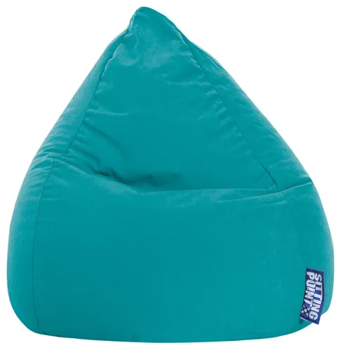 SITTING POINT only by MAGMA BeanBag Easy L - Smaragd Sitzsack - Sitzsack in Größe L für bequemes Sitzen, ideal für Wohn- und Jugendzimmer, aus hochwertiger Mikrofaser für optimalen Komfort.
