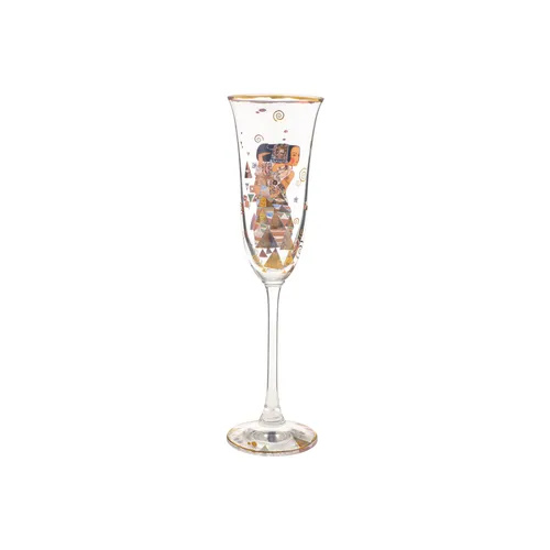Gustav Klimt Sektglas DIE ERWARTUNG 24cm - Klassisches Sektglas mit kunstvollem Klimt-Design, ideal für besondere Anlässe oder als stilvolle Dekoration.