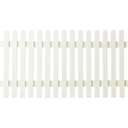 Produktbild Plus Vorgartenzaun Retro 150 x 80 cm – Eleganter Sichtschutz in Weiß