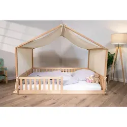 tiSsi Spielvorhang Musselin, Creme, 90x200 cm in beige von tiSsi