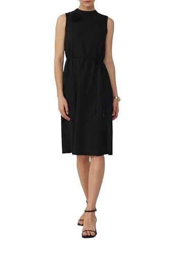 s.Oliver Ärmelloses Viskosekleid im Relaxed Fit mit Abnehmbarer Brosche