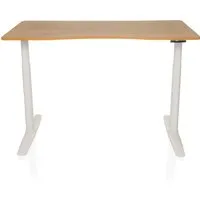 hjh OFFICE Elektrisch höhenverstellbarer Schreibtisch STAND PRO R - Kinderschreibtische mit elektrischer Höhenverstellung für ergonomisches Arbeiten und individuelle Anpassung an die Körpergröße.